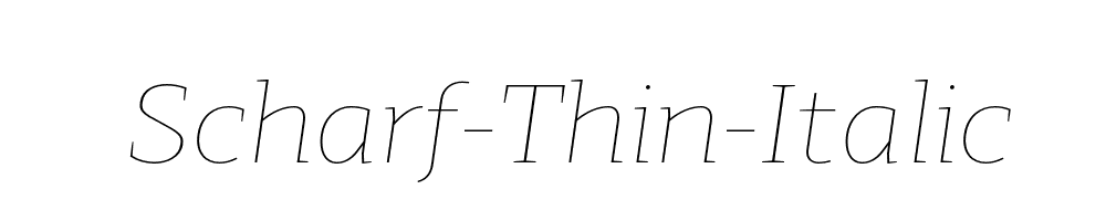 Scharf-Thin-Italic