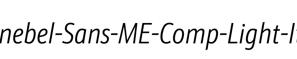 Schnebel-Sans-ME-Comp-Light-Italic