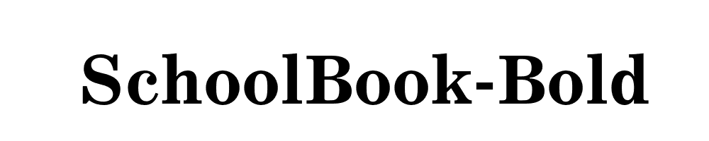 SchoolBook-Bold