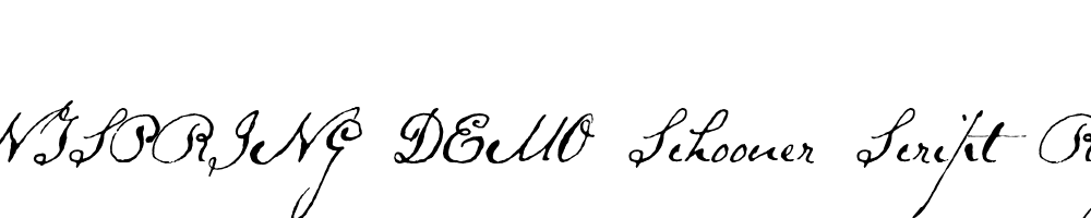  DEMO Schooner Script Regular