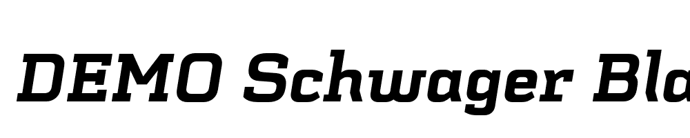  DEMO Schwager Black Black Italic