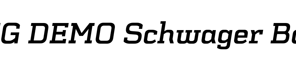  DEMO Schwager Bold Bold Italic