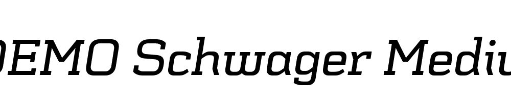  DEMO Schwager Medium Medium Italic