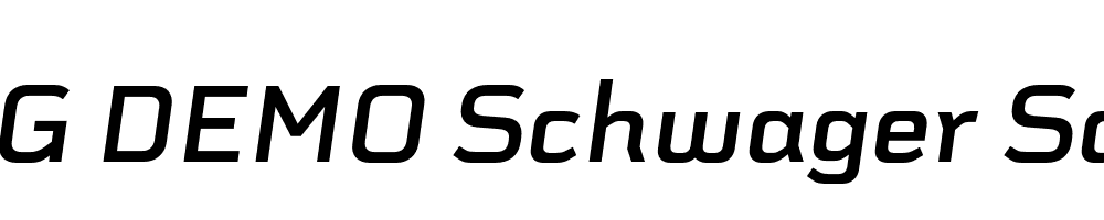  DEMO Schwager Sans Bold Italic