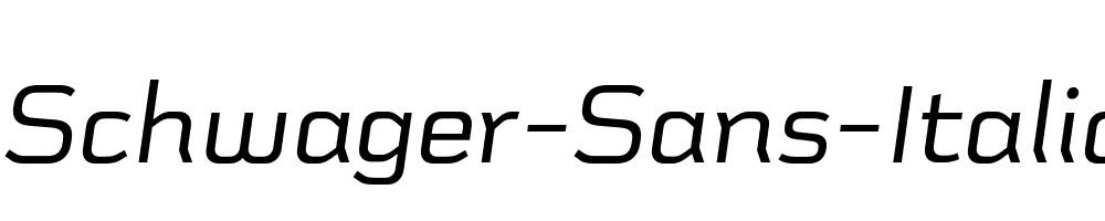 Schwager-Sans-Italic