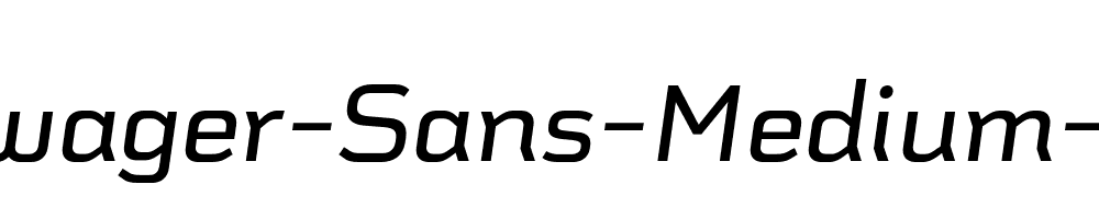 Schwager-Sans-Medium-Italic