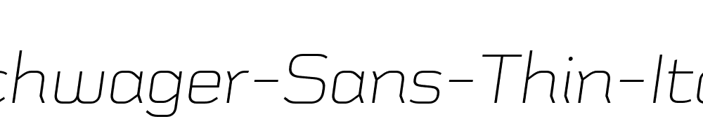 Schwager-Sans-Thin-Italic