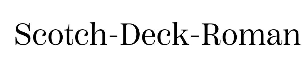 Scotch-Deck-Roman