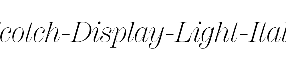 Scotch-Display-Light-Italic