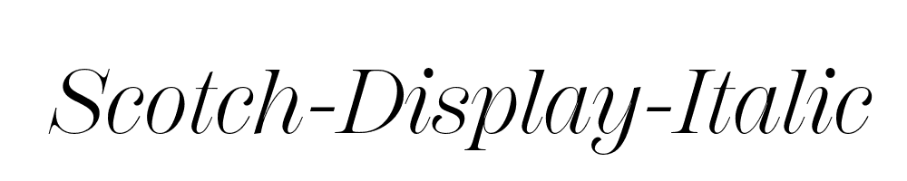 Scotch-Display-Italic