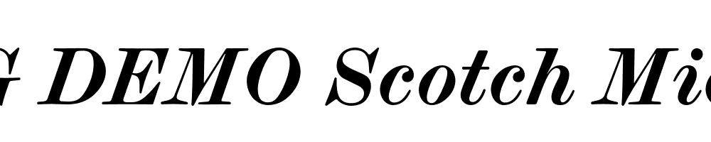  DEMO Scotch Micro Bold Italic