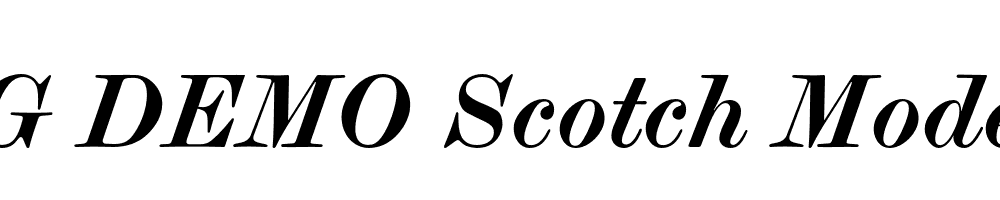  DEMO Scotch Modern Bold Italic