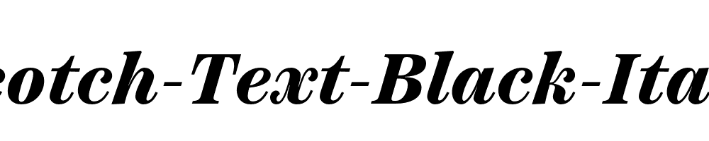 Scotch-Text-Black-Italic