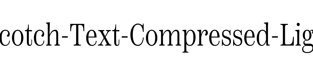 Scotch-Text-Compressed-Light