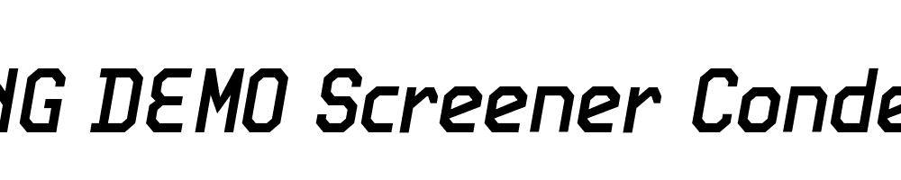  DEMO Screener Condensed Italic