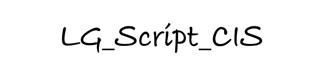 LG_Script_CIS