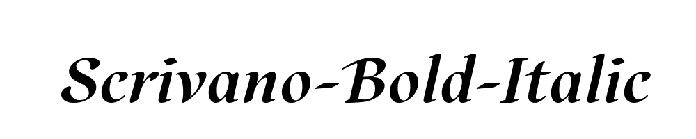 Scrivano-Bold-Italic