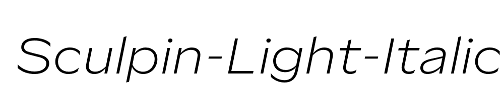 Sculpin-Light-Italic