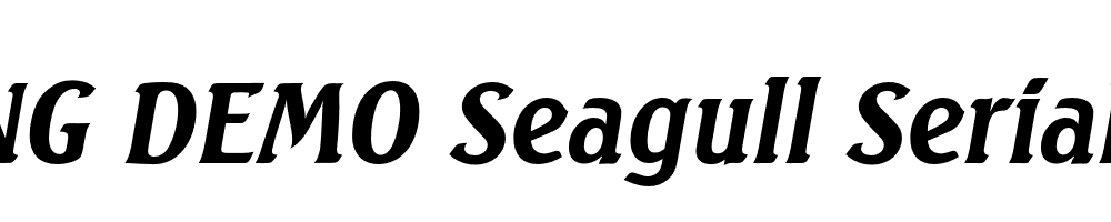  DEMO Seagull Serial Bold Italic