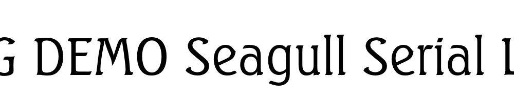  DEMO Seagull Serial Light Regular