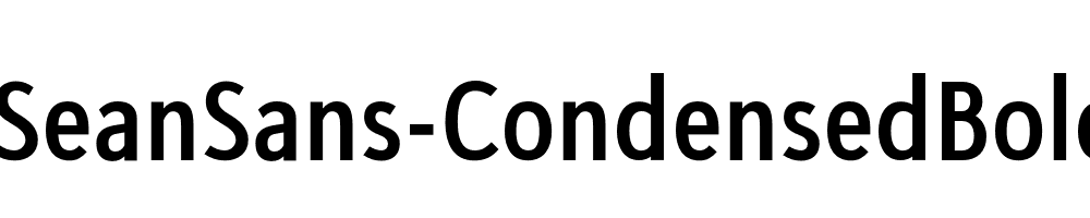 SeanSans-CondensedBold