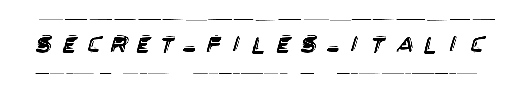 Secret-Files-Italic