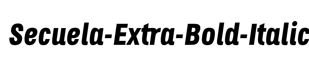 Secuela-Extra-Bold-Italic