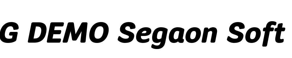  DEMO Segaon Soft Heavy Italic