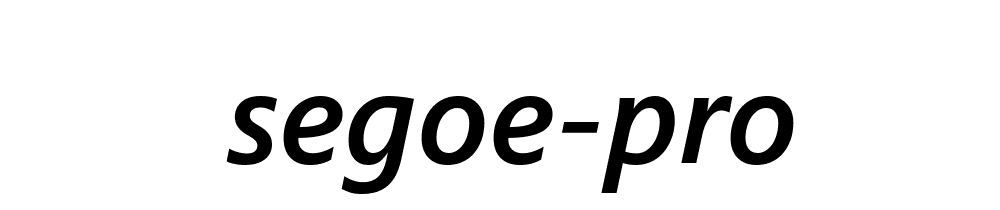 Segoe Pro