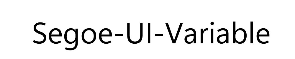 Segoe-UI-Variable