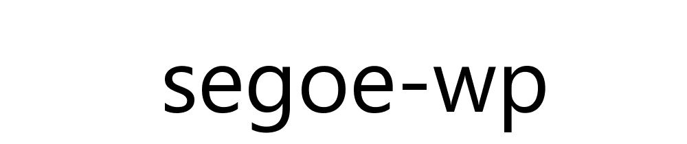 Segoe Wp