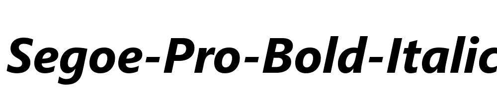 Segoe-Pro-Bold-Italic