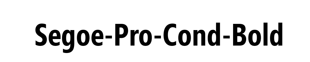 Segoe-Pro-Cond-Bold