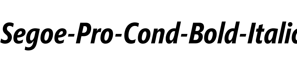 Segoe-Pro-Cond-Bold-Italic