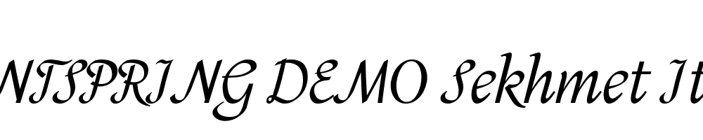  DEMO Sekhmet Italic