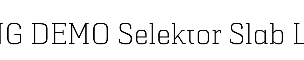  DEMO Selektor Slab Light Regular