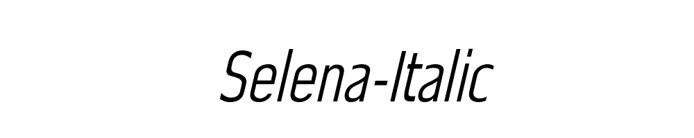 Selena-Italic