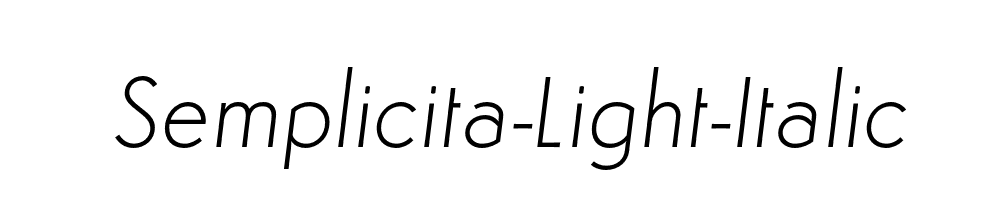 Semplicita-Light-Italic