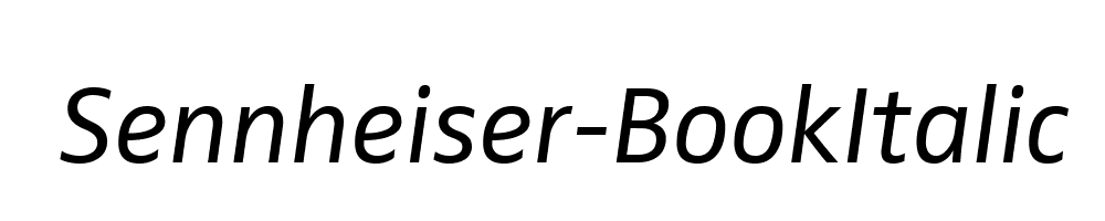 Sennheiser-BookItalic