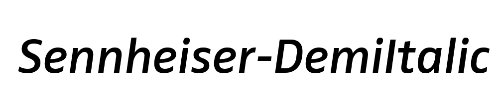 Sennheiser-DemiItalic