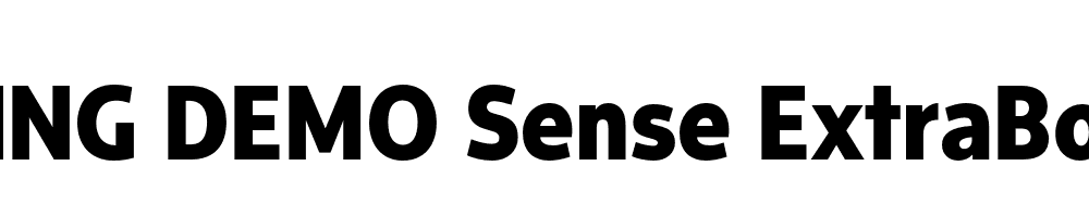  DEMO Sense ExtraBold Regular