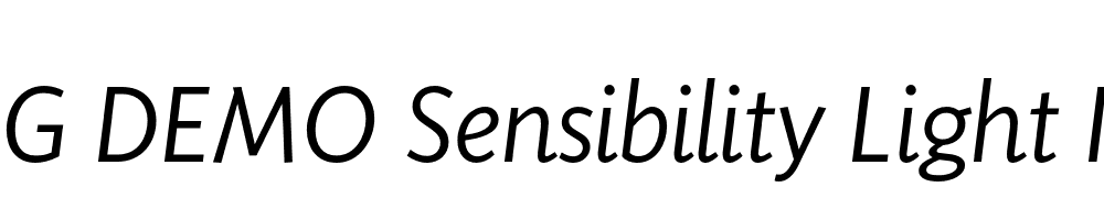  DEMO Sensibility Light Italic Regular