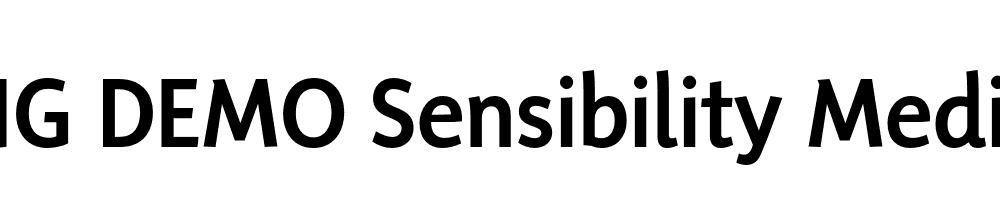  DEMO Sensibility Medium Regular