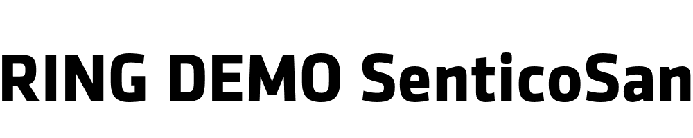  DEMO SenticoSansDT Bold