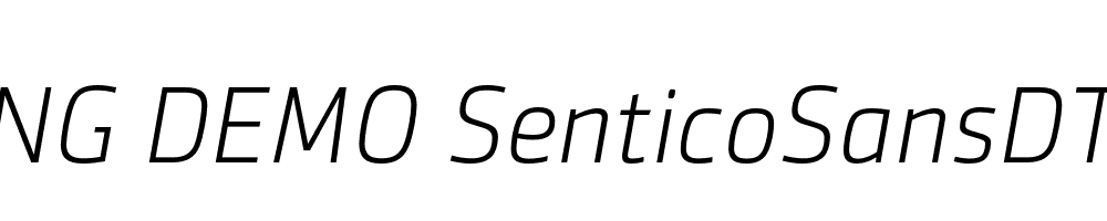  DEMO SenticoSansDT Light Italic