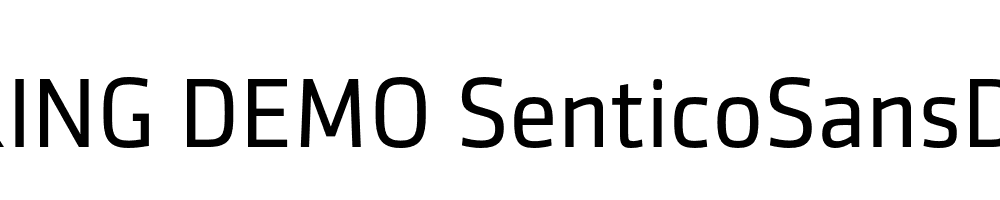  DEMO SenticoSansDT Regular