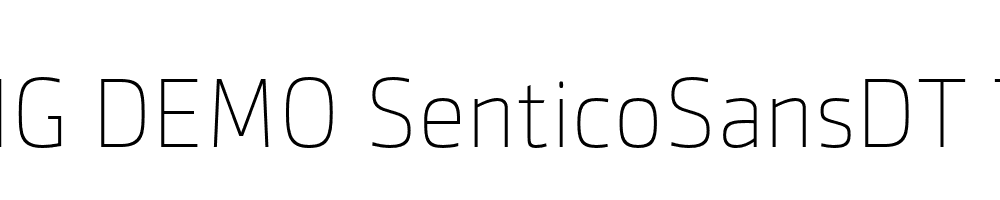  DEMO SenticoSansDT Thin Regular