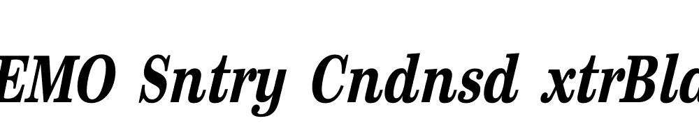 FSP DEMO Sntry Cndnsd xtrBld Italic