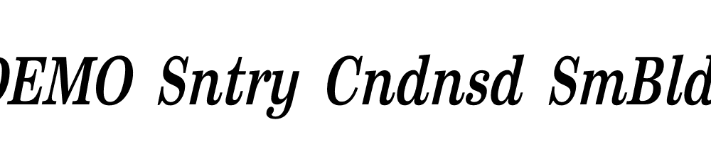 FSP DEMO Sntry Cndnsd SmBld Italic