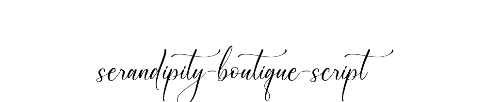 Serandipity Boutique Script